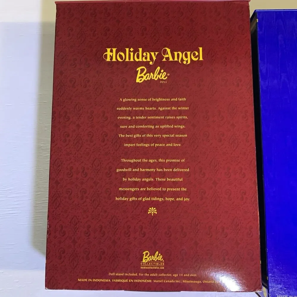 VTG Barbie Lot 2 2000 2001 HOLIDAY ANGEL COLLECTOR EDITION SET COLLECTION